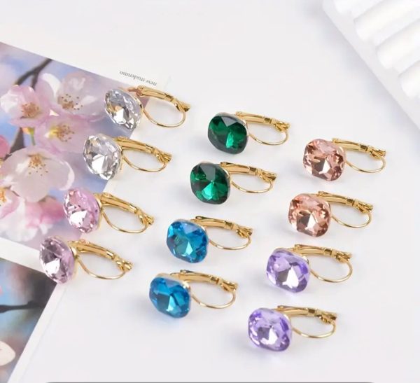 Crystal pop mini earrings