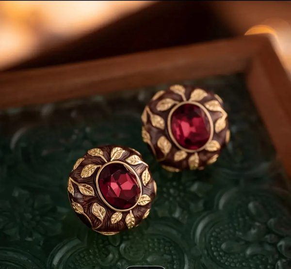 Garnet Studs