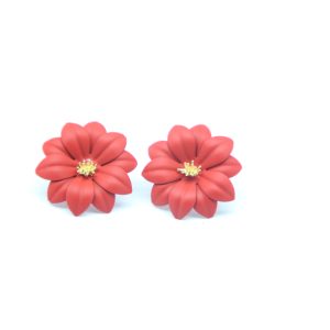 Petal Pop Stud ( Red)