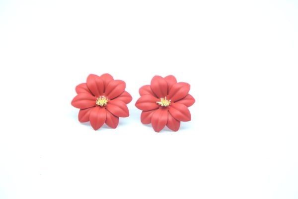 Petal Pop Stud ( Red)